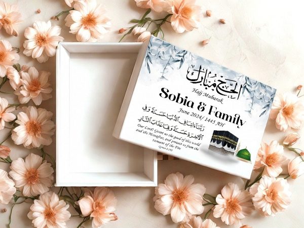 Customized Hajj Blessings Family gift box