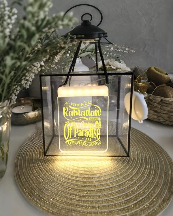 Customized-Ramadan-Blessings-Lantern-LED-Light-Gift-Hamper Customized Ramadan Blessings Lantern LED Light Gift Hamper