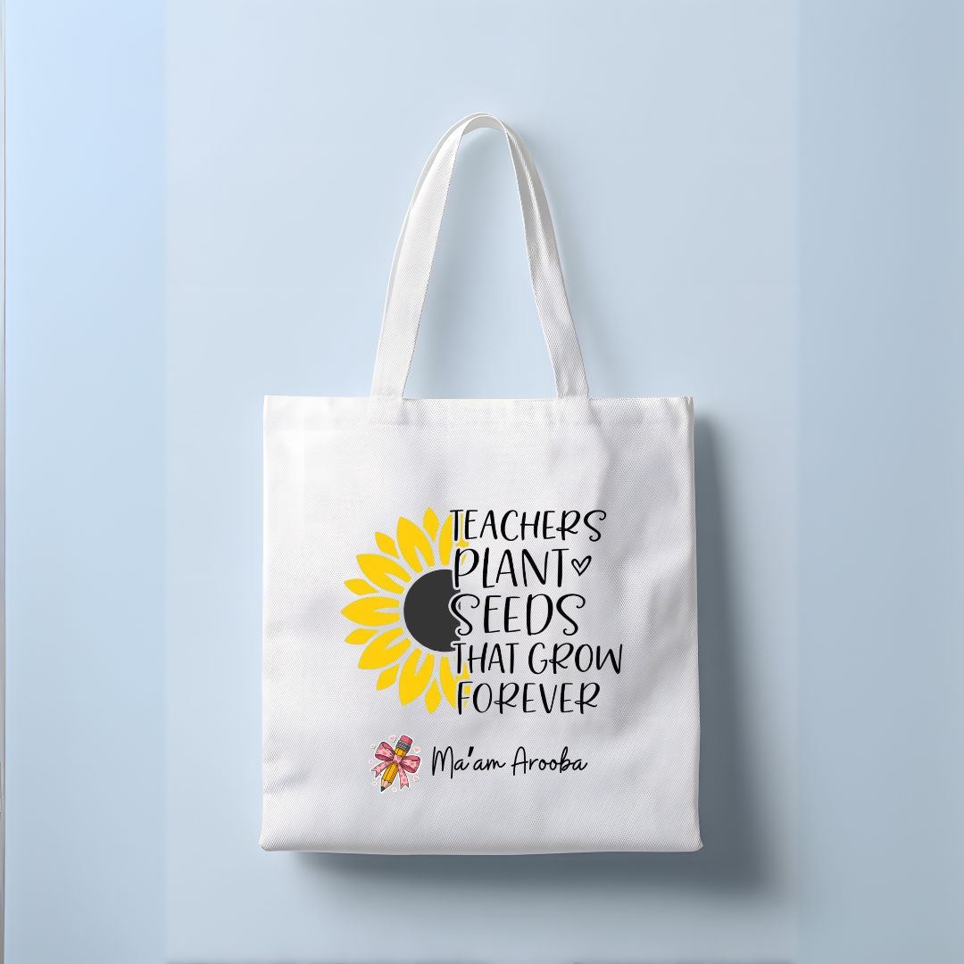 Customized Teacher’s Day Tote Bag - Gifts gift from ZAYOSHE in Maleha Street, Sharjah, UAE - image 2
