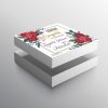 empty box realistic design mock-up Engagement Gift Box for Couple