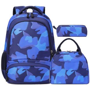 Deep Blue School Bag Set