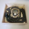 Digital Counter with Pearl Tasbeeh Gift Set-Black
