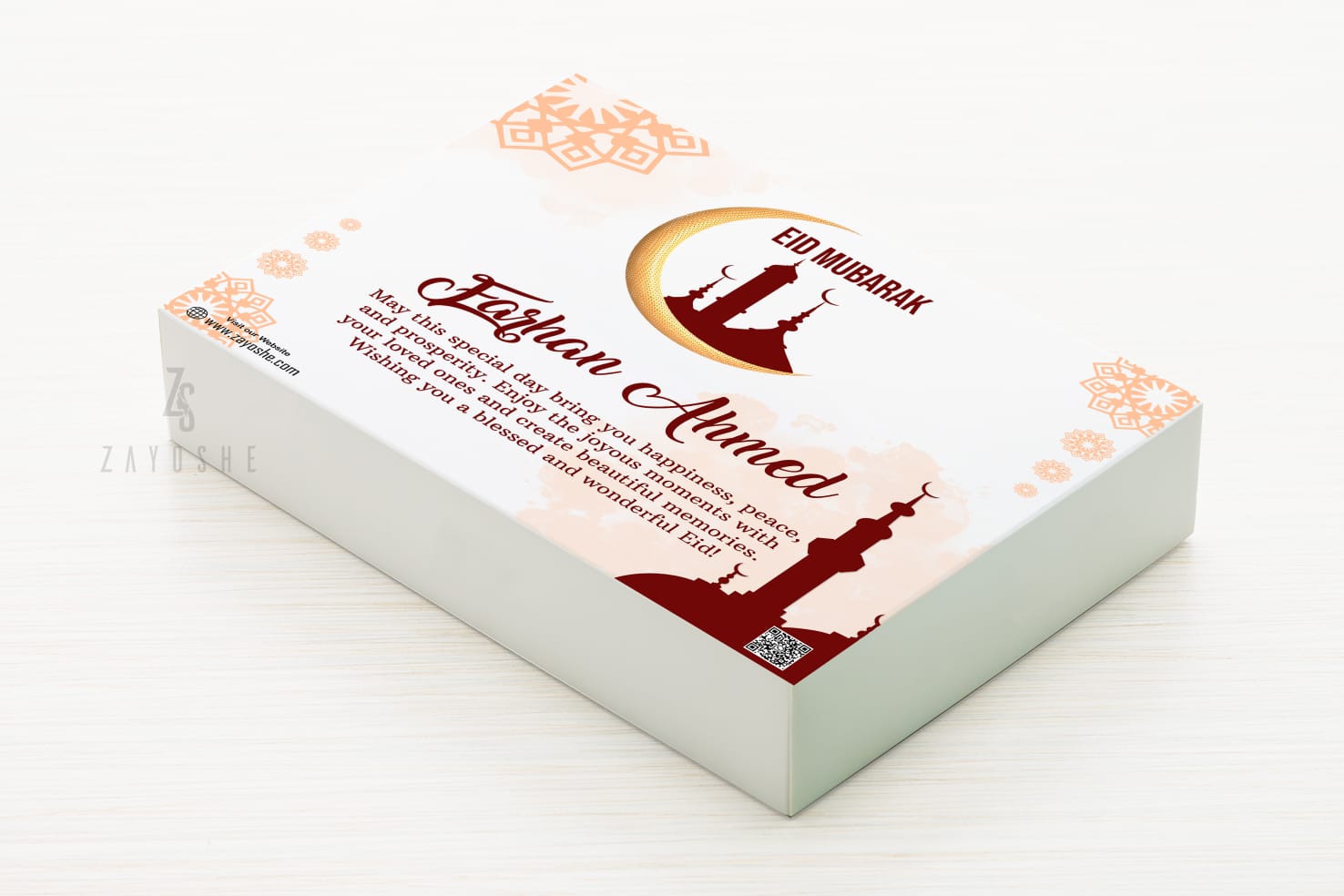 Personalized Eid Mubarak Gift Box - Gift Sets gift from ZAYOSHE in Maleha Street, Sharjah, UAE