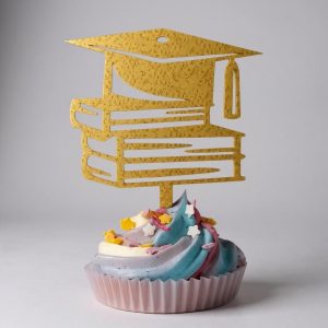Elegant Acrylic Graduation Topper – Congrats Grad