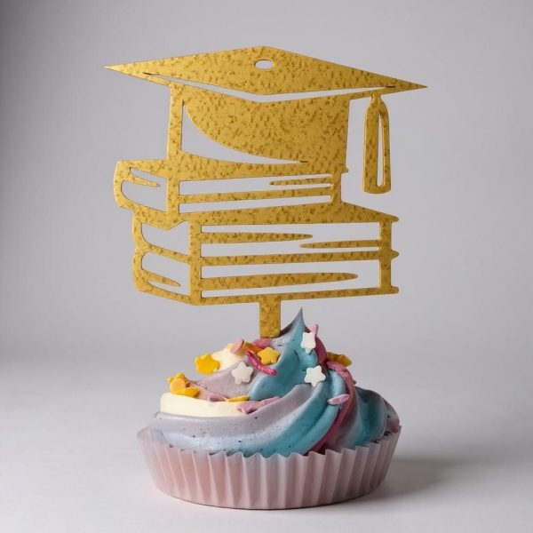 Elegant Acrylic Graduation Topper – Congrats Grad