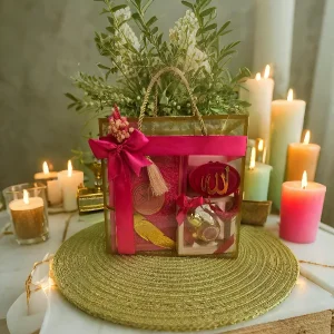 Elegant Islamic Gift Hamper - Dark Pink