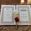 Elegant Nikkah Certificate with Customized Nikkah Pen-Red