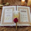 Elegant Nikkah Certificate with Customized Nikkah Pen-White