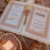 Elegant Nikkah Certificate with Customized Nikkah Pen-White