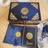 Exclusive Islamic Gift Set with Rainbow Quran For Her - Blue