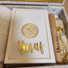 Exclusive Islamic Gift Set with Rainbow Quran For Him - White