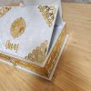 Exclusive Islamic Gift Set with Rainbow Quran For Him - White