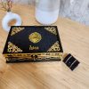 Exclusive Islamic Gift Set with Rainbow Quran For Her - Black