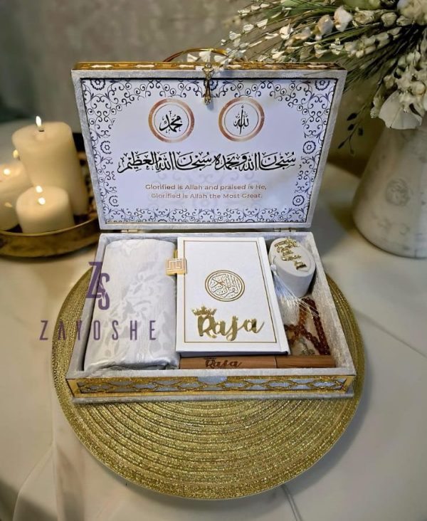 Exclusive Islamic Gift Set with Rainbow Quran