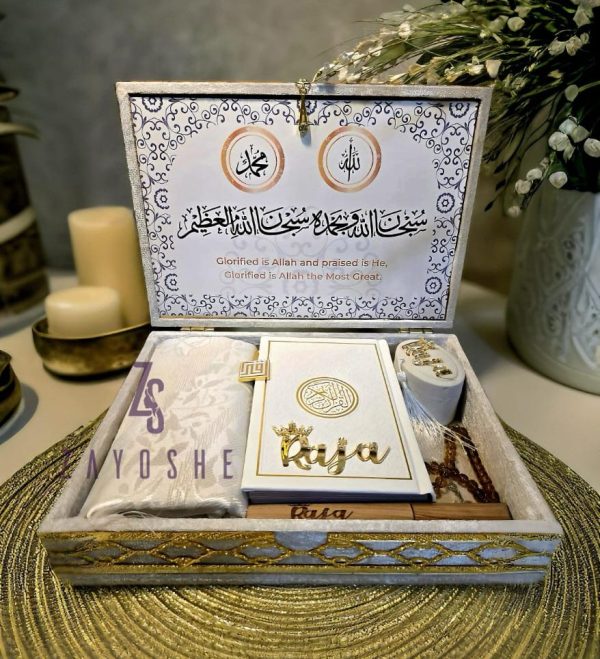 Exclusive Islamic Gift Set with Rainbow Quran