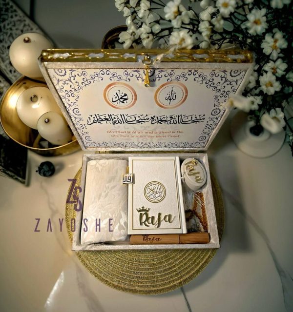 Exclusive Islamic Gift Set with Rainbow Quran