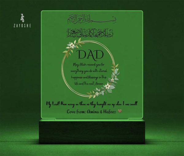 Father's Day Gift Personalized Acrylic Night Light