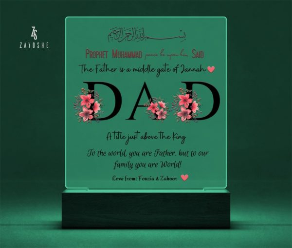Fathers-Day-Acrylic-Night-Light Father's Day Gift Night Light