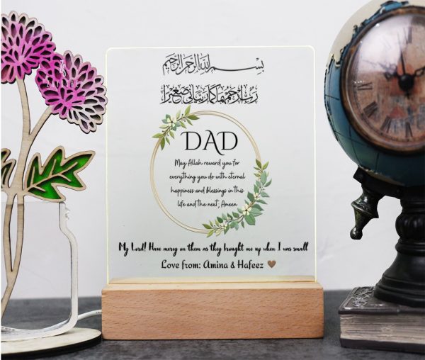 Father's Day Gift Personalized Acrylic Night Light