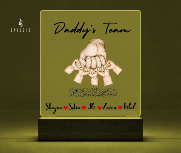 Personalized Acrylic Night Lamp - Father's Day Gift