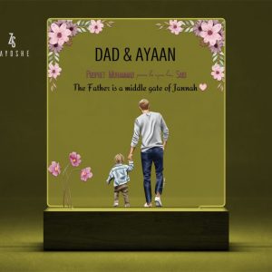 Personalized Fathers Day Gift Acrylic Night Light