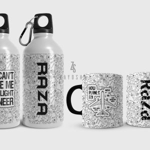 Flight Engineer Water Bottle & Mug Set