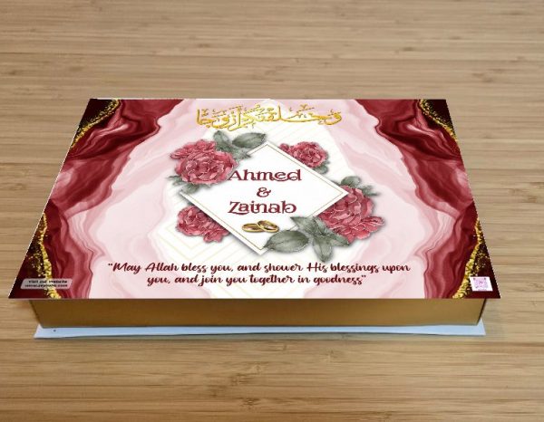 Floral Wedding Chocolate Box