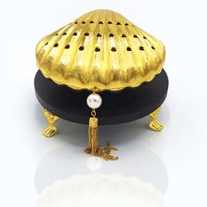 Gold Seashell Bakhoor Burner