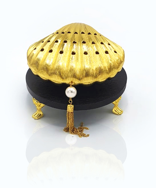 Gold Seashell Bakhoor Burner