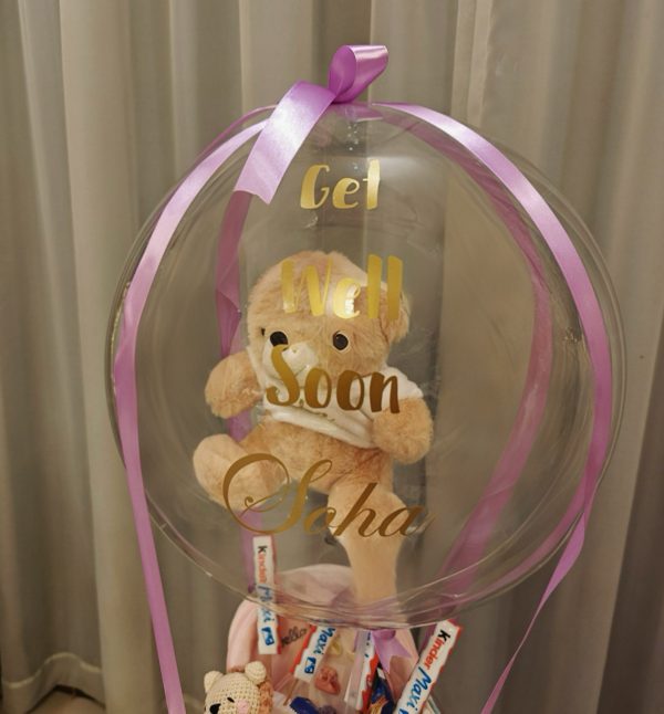 Get Well Soon Personalized Balloon Gift