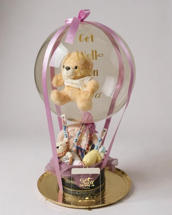 Get Well Soon Personalized Balloon Gift