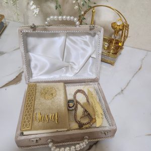Gold Velvet Islamic Gift Set