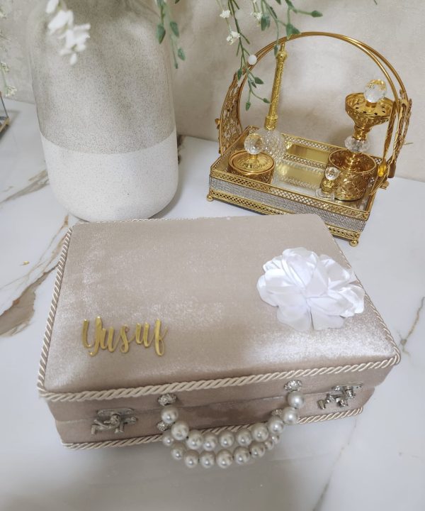 Gold Velvet Islamic Gift Set