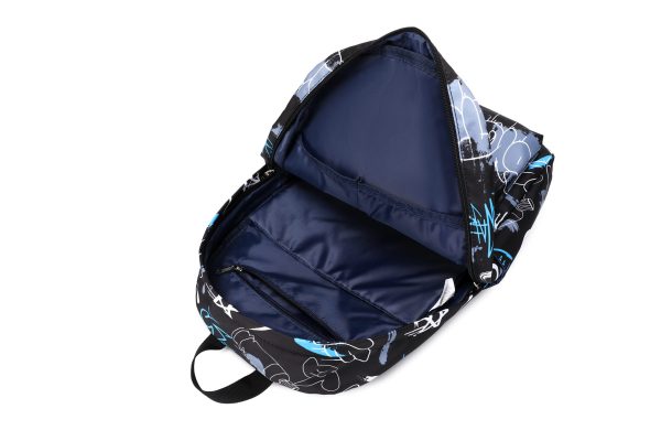 Graffiti Black School Bag Set