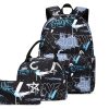 Graffiti Black School Bag Set