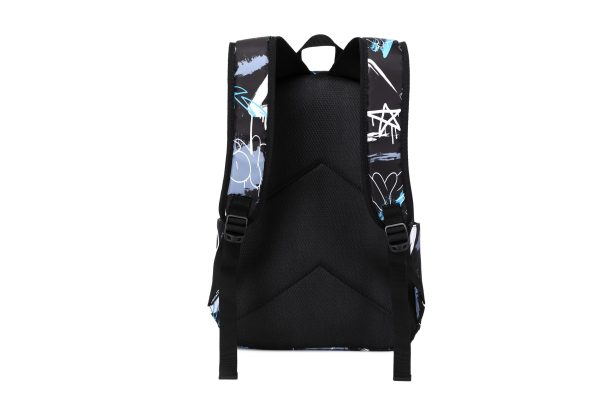 Graffiti Black School Bag Set