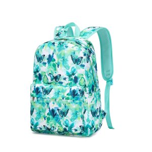 Green Butterfly School Bag Set