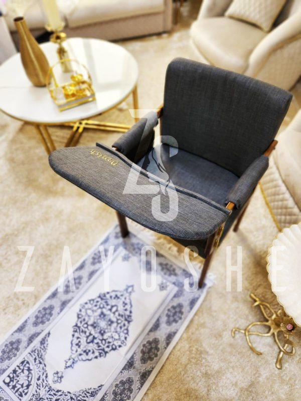 Modern Muslim Prayer Chair-Grey