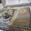Grey-Velvet-Islamic-Gift-Set1 Grey Velvet Islamic Gift Set