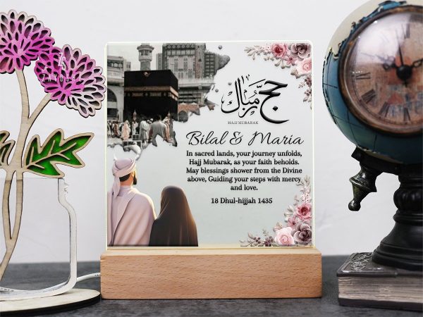 Personalized Acrylic Night Light Lamp For Couples