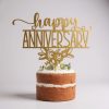 Happy Anniversary Acrylic Cake Topper