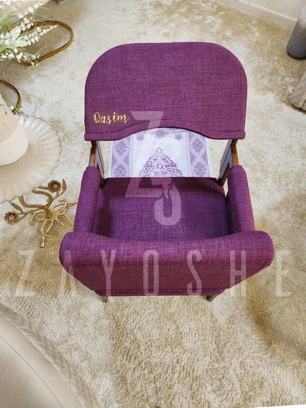 Modern Muslim Prayer Chair-Purple