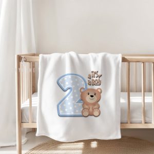 It's A Boy Baby Blanket Wrapping Sheet