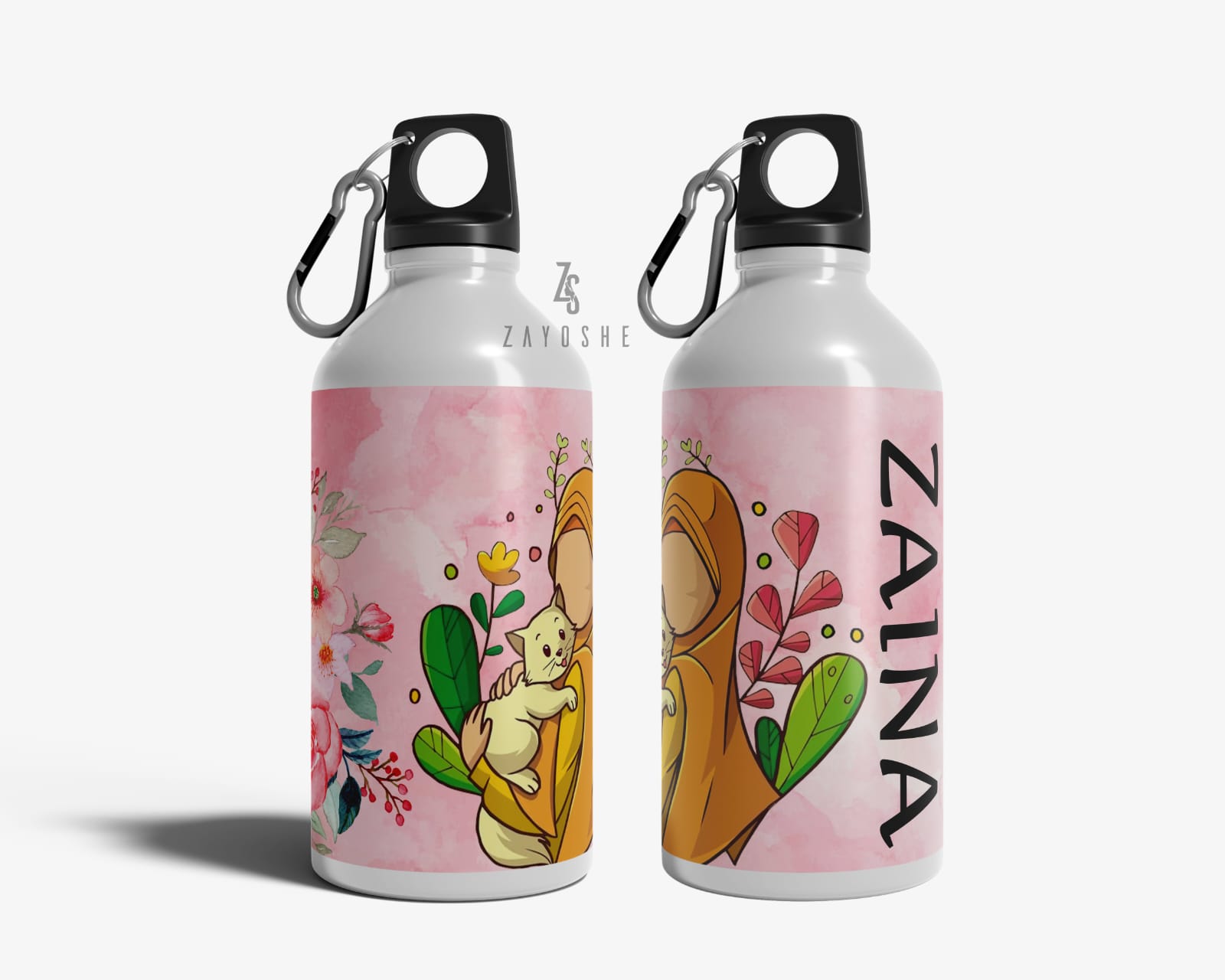 Little Muslim Personalized Water Bottle - Drinkware gift from ZAYOSHE in Maleha Street, Sharjah, UAE