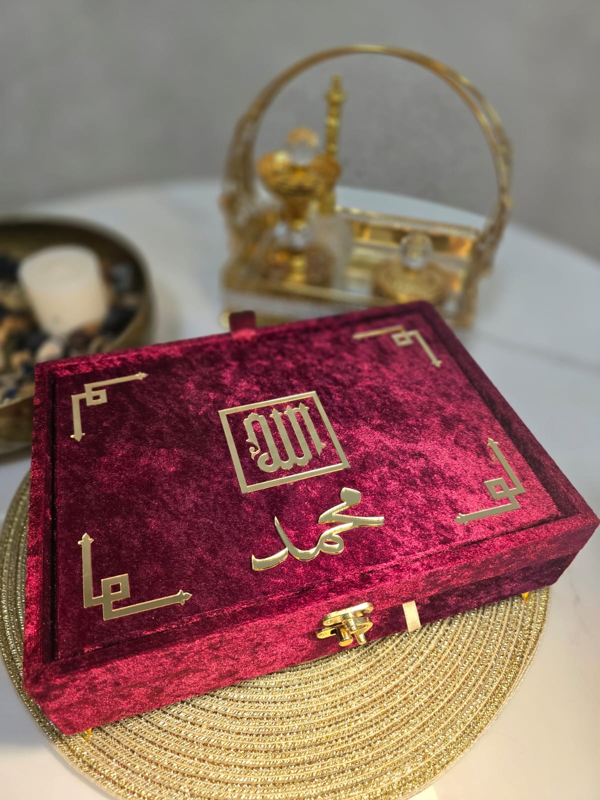 Luxurious Islamic Gift Box with Personalization – Red - Gift Sets gift from ZAYOSHE in Maleha Street, Sharjah, UAE - image 5