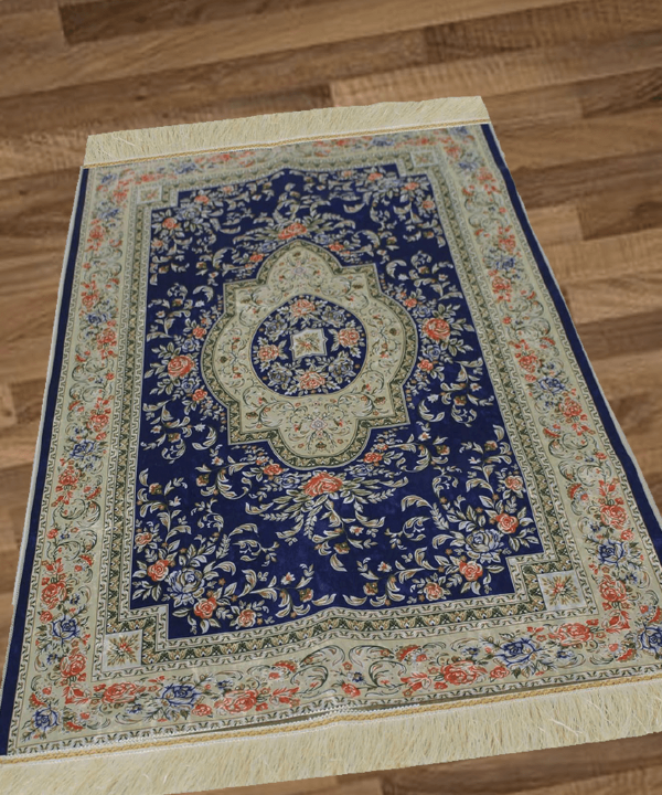 Sundus Luxury Madinah Prayer Mat - Blue
