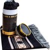 Luxury Woven Turkish Prayer Rug-Black