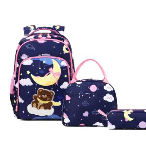 Moon Bear School Bag Set-Pink