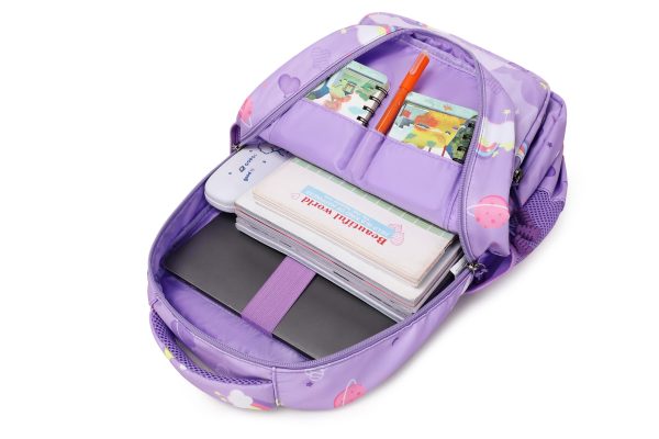 Moon Bear School Bag Set-Purple