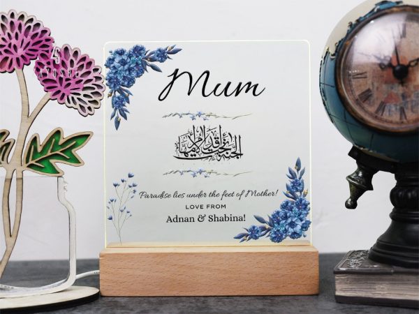 Mothers Day Gift Personalized Acrylic Night Light